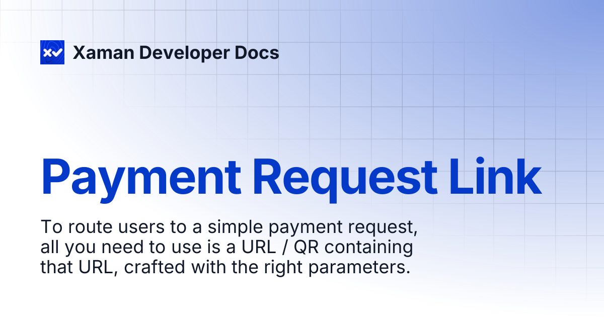 Payment Request Link | Xaman Developer Docs